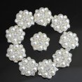 thumbnail image 4 of 10 piezas de adornos de flores de diamantes de imitación de cristal con botón de apliques de parte posterior plana para c, 4 of 9