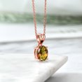 thumbnail image 4 of Gem Stone King 4.53 Ct Mango Mystic Topaz Black Diamond 18K Rose Gold Plated Silver Pendant, 4 of 4