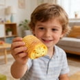 thumbnail image 2 of Bread Shaped Animal Slow Sensory Fidget Toy Tiger Design, Mindfulness Squeeze Toy for Stress and Anxiety Relief, Adorable Desk Toy for Office, Home, and Calming Activities, 2 of 6