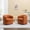 orange, variant on SEYNAR Modern Boucle Upholstered Swivel Accent Chair Set of 2,Round Barrel Single Armchair Sofa for Living Room,Club