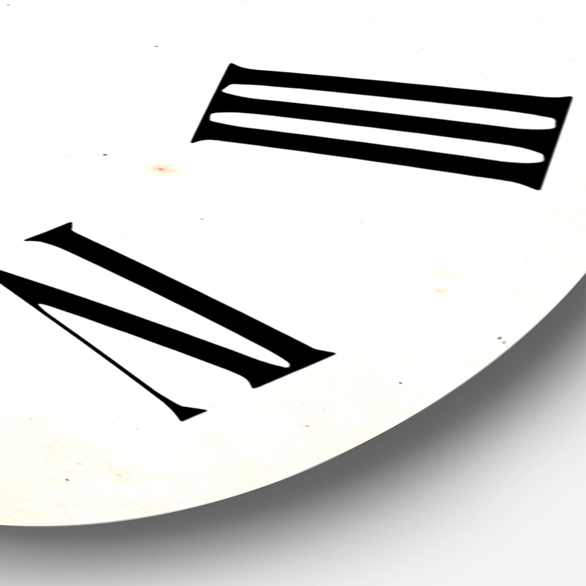 Designart 1 in Farmhouse Wall Clock