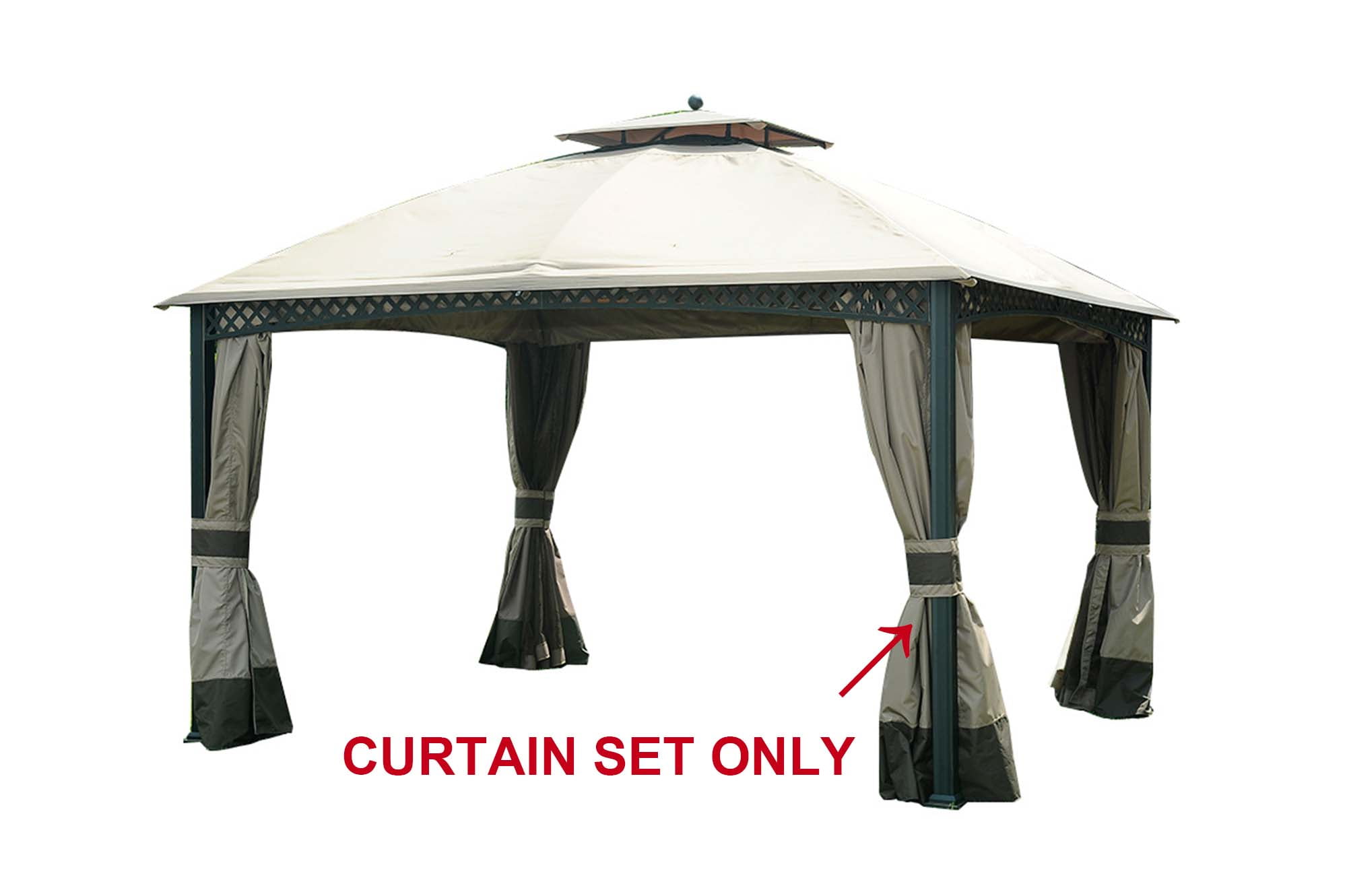 Sunjoy Replacement Curtain for LGZ717PSTC 10X12 Windsor Dome gazebo