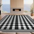 thumbnail image 2 of Design&I 4'x6' Washable Area Rug Flatweave Daily Traffic Ready Plaid Checkered Tartan Grid Layout Traditional Layered for Dorm Room, Living Apartment, 2 of 7