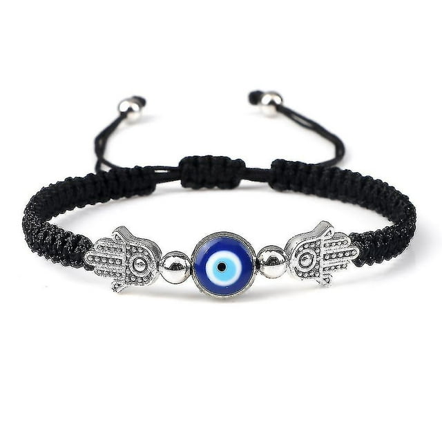 Evil Eye Braided Bracelet Lucky Red Black Color Thread Couple Chain Handmade