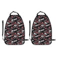 thumbnail image 2 of Kdxio Vintage Skull Casino Print 2 Pack Car Kick Mat Seat Cover Back Protector Mat with Pockets for Organizer Backseat Protector and Storage Anti Kick Pad for Vehicles, 2 of 9