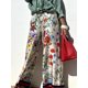 thumbnail image 1 of Conjunto de camisa y pantalones con estampado callejero para mujer, camisa holgada con cuello vuelto, cintura elástica, a la moda, verano, 2024, 1 of 5