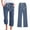Navy womens pants, variant on up to 60% off Gifts Usmixi Capris for Women Plus Size Drawstring Elastic Waist Leisure Wear 3/4 Pants Fashion Feather Print Cotton Linen Wide Leg Pocket Trousers Khaki XXL