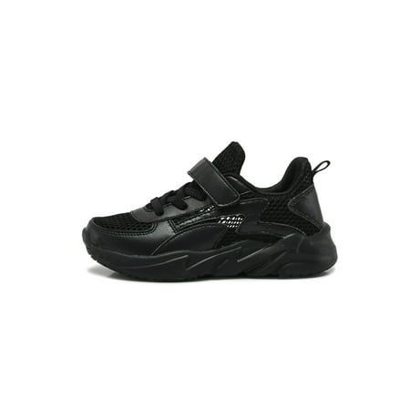 

UKAP Unisex Sneakers Sport Athletic Shoes Comfort Running Shoe Low Top Trainers Kids Breathable Fashion Black 2Y