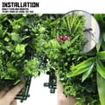 thumbnail image 4 of 20"x20" inch Sunshades Depot Artificial #12 3D Mixed Panel Fence Privacy Screen Evergreen Hedge Panels Fake Plant Wall (18pc), 4 of 5