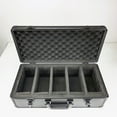 thumbnail image 2 of EVORETRO 5-Row Black Aluminum Card Case – Holds 150 PSA & BGS Slabs, Durable Secure Storage Box for Sports, TCG Collectors, 2 of 5
