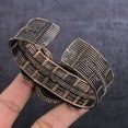 thumbnail image 4 of Natural Black Tourmaline Gemstone Copper Wire Wrap Cuff Bangle Adjustable, 4 of 4