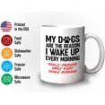 thumbnail image 3 of Animal Lover Mug White 11oz - My Dogs Are The Reason - Canophilia Veterinarian Animal Rescue Vet Tech, 3 of 7