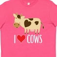 thumbnail image 4 of Inktastic I Love Cows Dairy Farmer Youth T-Shirt, 4 of 5