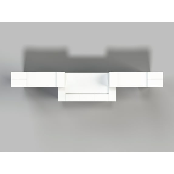 EverBlock Large Counter with Wings Catering Kit | 10’ x 2’ x 4’ 1” | Riser & Server Station | Giant Building Blocks | Easy to Connect & Reuse | Indoor & Outdoor Use | Red