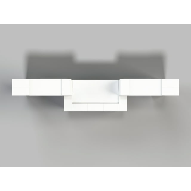 EverBlock Large Counter with Wings Catering Kit | 10’ x 2’ x 4’ 1” | Riser & Server Station | Giant Building Blocks | Easy to Connect & Reuse | Indoor & Outdoor Use | Black