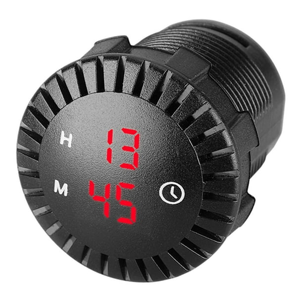 Reloj Digital táctil shamjiam automotriz 12 V 24 V accesorios impermeables luz roja
