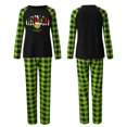 thumbnail image 2 of Conjuntos de pijamas navideños familiares a juego Grinch 2024, pijama de Grinch con parte superior y pantalones de pijama a cuadros, pijama de Grinch para niños y adultos para la familia, Mujer XL, 2 of 5