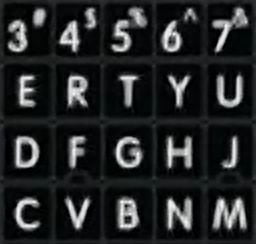CRESTIN- Mac English Us Keyboard Sticker Large Bold Letters Black For Computer Laptop