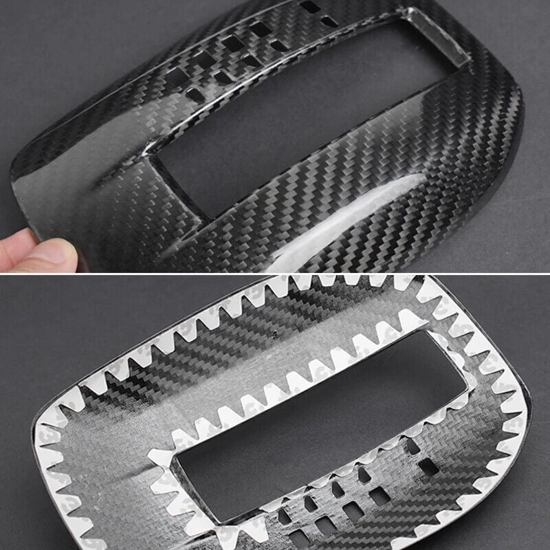 Real Hard Carbon Fiber Gear Shift Panel Cover Trim For Chevrolet Camaro 2010-15