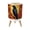 Color 4, variant on Stained Glassed Style Small Trash Can with Lid Illuminated Sunset Sea Scene 1.8 Gallon Dog Proof Trash Can Round Garbage Can Waste Bin Wastebasket for Bathroom Bedroom Living Room
