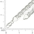 thumbnail image 2 of 925 Sterling Silver Solid Classic Mariner Chain Silver 9.5mm Necklace 26 Inch Chain Necklace for Women and Men, 2 of 2