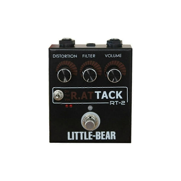 Efectos de distorsión para guitarra y bajo de 3 velocidades, efectos monobloque, pedal fuzzy LED RAT, efectos multifuncionales y prácticos.