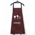 thumbnail image 4 of tooloflife Waterproof Apron with Pocket Neck Hanging Shoulder Strap Kitchen BBQ Apron Unisex, 4 of 6