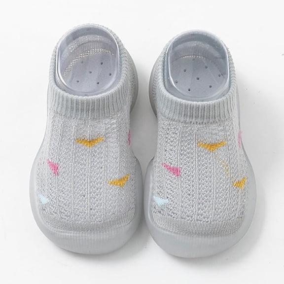 Kids Sock Shoes Anti Baby First Walking Shoes Soft Sole Sneakers Cotton Toddler Shoes Toddler Shoes for Boys 12-18 Months