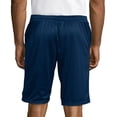 thumbnail image 3 of Hanes Mens Sport Mesh Pocket Shorts, 2XL, Navy, 3 of 5