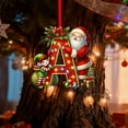 thumbnail image 5 of Colgante acrílico para árbol de Navidad | Adorno con inicial de 26 letras para decoración navideña | Regalo familiar personalizado para fiestas navideñas | Decoración para el árbol del hogar, 5 of 5