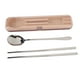 thumbnail image 2 of Juego De Cucharas Y Palillos, Juego De Cubiertos Resistente A Altas Temperaturas, Fácil De Limpiar, Portátil, Resistente A La Erosión Para Viajes, 2 of 7