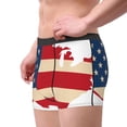 thumbnail image 2 of Pofeuu American Flag Map Print Men’s Boxer Briefs, Moisture-Wicking Underwear, Regular,Trunk-XX-Large, 2 of 5