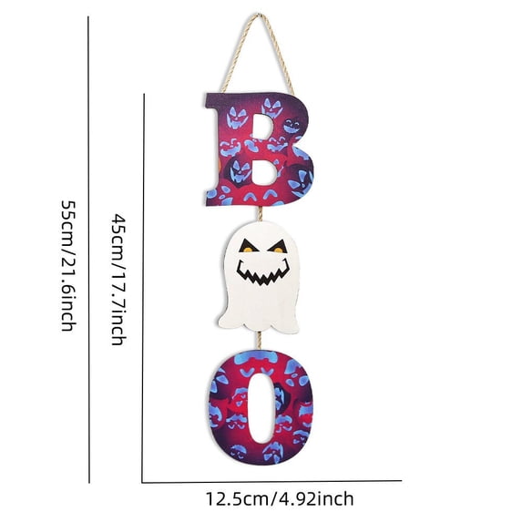 Halloween Wooden Listing Ghost Skull House Number Hanging Decoration Ghost Festival Home Decoration Pendant