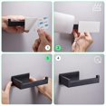 thumbnail image 5 of Portarrollos de papel higiénico sin perforación, portarrollos de baño autoadhesivo, portarrollos de acero inoxidable, 5 of 5