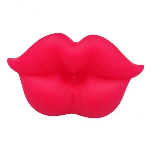 2 Chupetes De Silicona Con Forma De Labios Novedosos Para Bebés Vigor Red 2 piezas