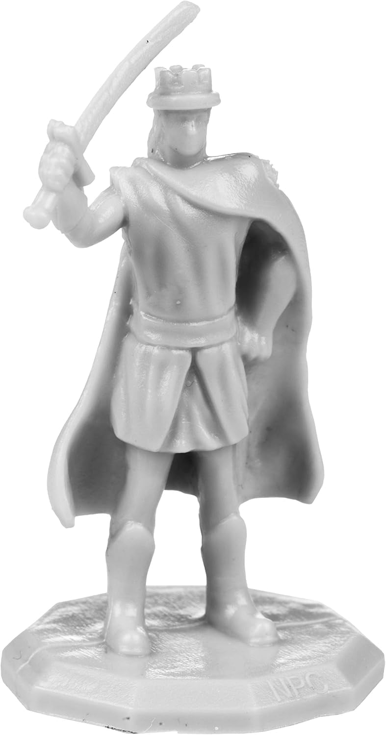 Monster Townsfolk Mini Fantasy Figures Set- 64 NPC Miniatures - 1" Hex Nobility, Merchants, and More - Compatible with DND Dungeons Dragons, Pathfinder, RPG Tabletop-Games - Great Gift Idea