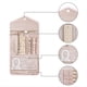 thumbnail image 5 of Estuche Organizador de Joyas de Viaje, Rollo de Joyería Plegable, Bolsa de Almacenamiento de Joyas Acolchada para Collares, Pendientes, Pulseras y Anillos, 5 of 5