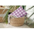 thumbnail image 6 of 20" x 14" Simply Daisy Gingham Plaid Polyester Accent Pillow, Orchid Qty 1, 6 of 6