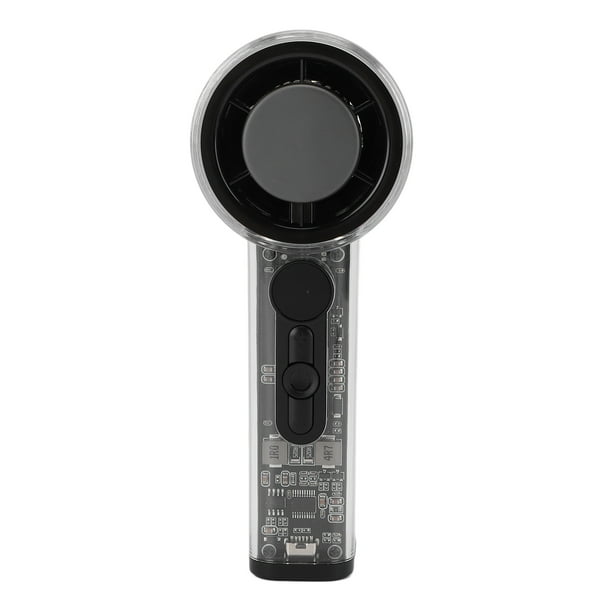 Mini Ventilador Portátil de Mano, Acero inoxidable, Estructura Turbo Turbo Turbo Turbe 100 Velocidades, Ventilador Portátil Portátil Recargable Ajustable Con Pantalla Digital Digital Para