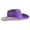 Purple, variant on Sparkly Cowboy Hat Rhinestones Brim Panama Hat for Bachelorette Party