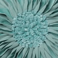 thumbnail image 4 of JWH 3D Round Handmade Decorative Velvet Sunflower Sofa Throw Pillows with Insert 12inch Eggshell Blue, 4 of 8