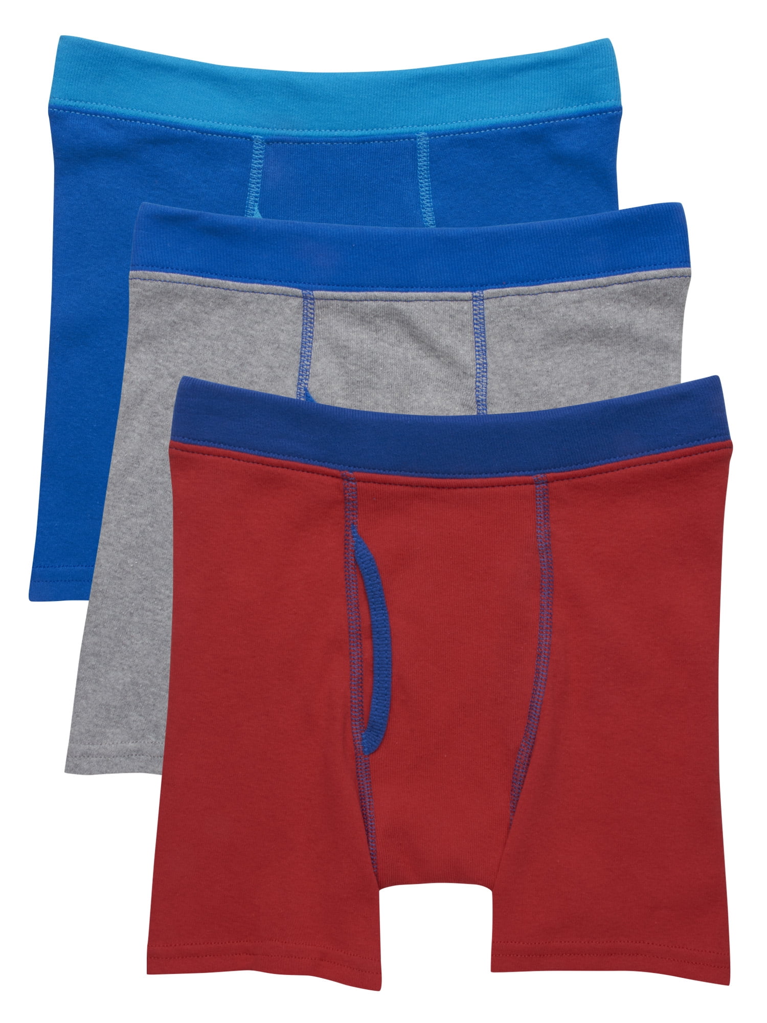Hanes Hanes ComfortSoft Boys Underwear, 3 Pack Dyed Boxer Briefs