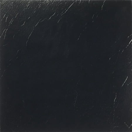 Achim Nexus Black 12x12 Self Adhesive Vinyl Floor Tile - 20 Tiles/20 sq.