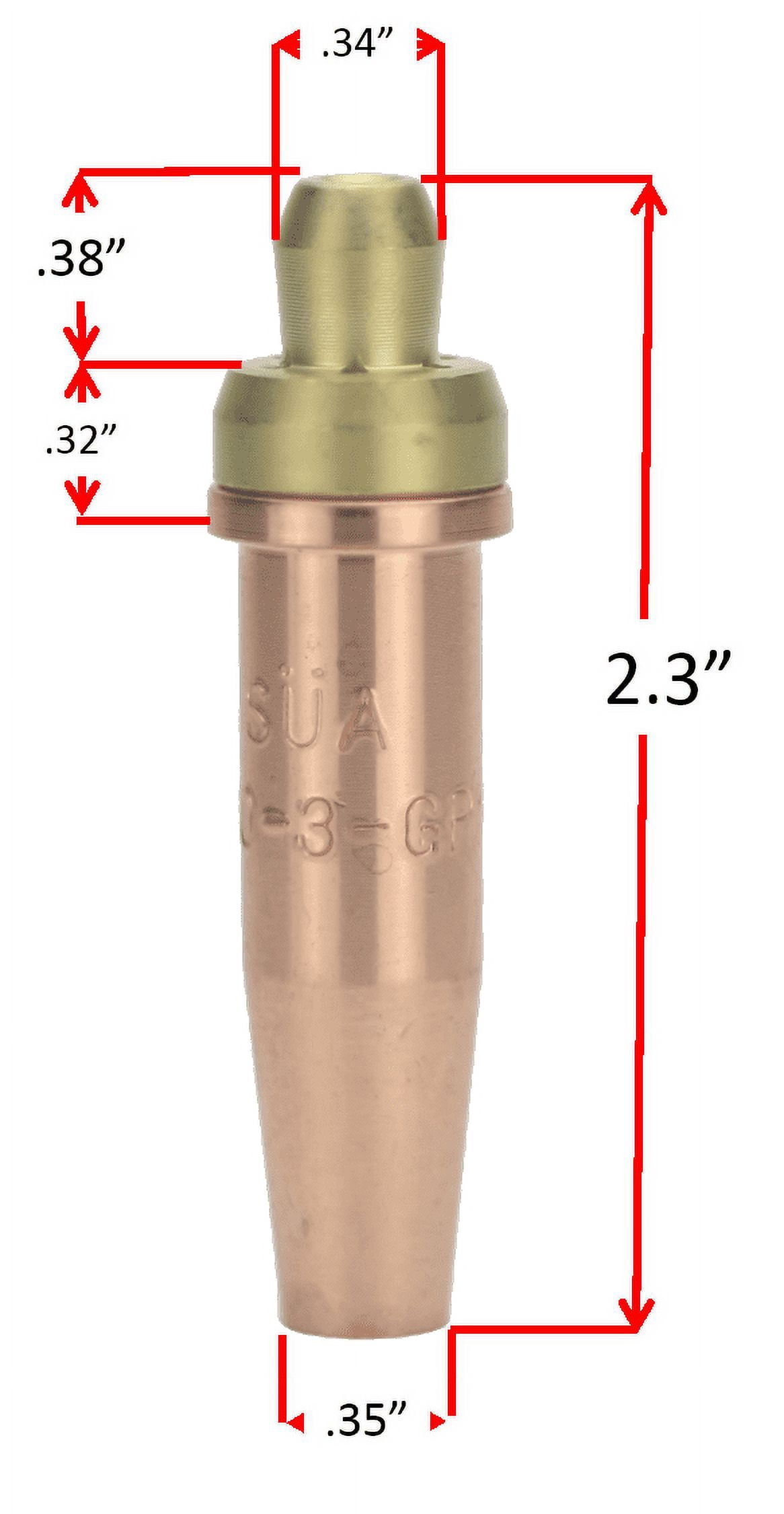 Punta Da Taglio A Propano GPN #3 Per Attacco Victor LP, Nuova Star Tech Weld
