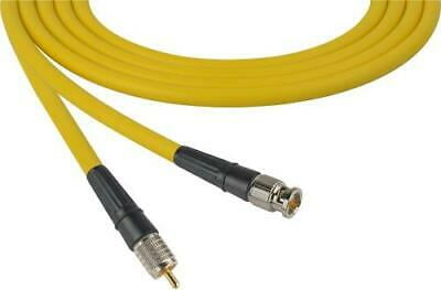 1Pc Laird CB-CR-18IN-YW Canare LV-61S RG59 BNC to RCA Video Cable - 18 Inch Yellow