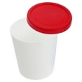 thumbnail image 2 of KAKOWELY Contenedor redondo para helado, recipiente para congelador, recipiente portátil para helado con tapa de silicona, 2 of 5
