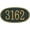 Green/Gold, variant on Personalized Cast Metal Address Plaque Oval