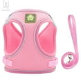 thumbnail image 5 of Gustave Soft Mesh Pet Dog Harness and Leash Set, No-Pull Pet Harness Adjustable Reflective Breathable Mesh for Small Medium Dogs and Cats (Pink, Size S), 5 of 10