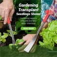 thumbnail image 2 of Garden Weeding Tools Pvc Soft Rubber Coated Handle High Carbon Steel Garden Shovel Hand for Weeding Digging Vegetables Garlic Transplanting, 2 of 4