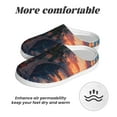 thumbnail image 6 of KLL Twilight Canal Reflection Pattern Adult Unisex Cozy Slippers,Fuzzy Slip-on Slippers TPR Sole Slippers Comfort Plush Home Footwear for Indoor & Outdoor-46/47, 6 of 7